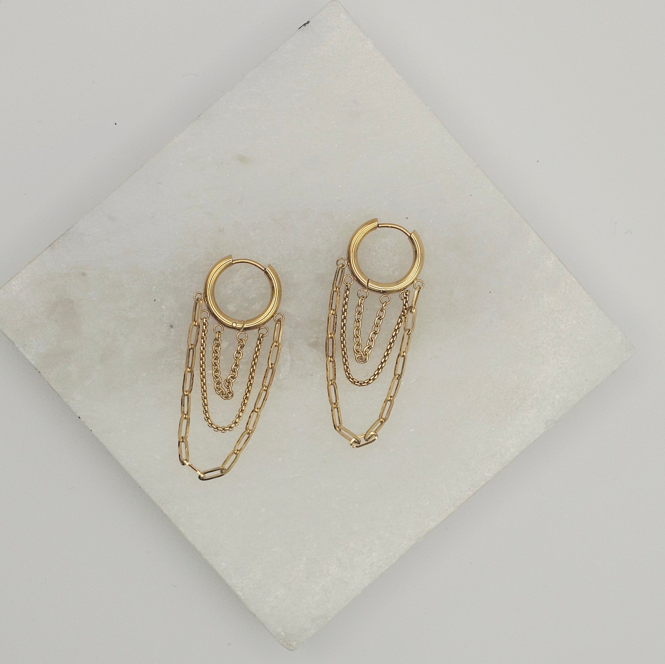 MILO EARRINGS EVERYDAY GOLD WATER RESISTANT