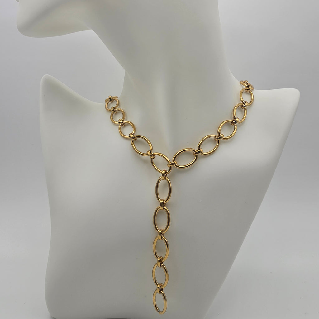 Brin Gold Chain-Link Necklace