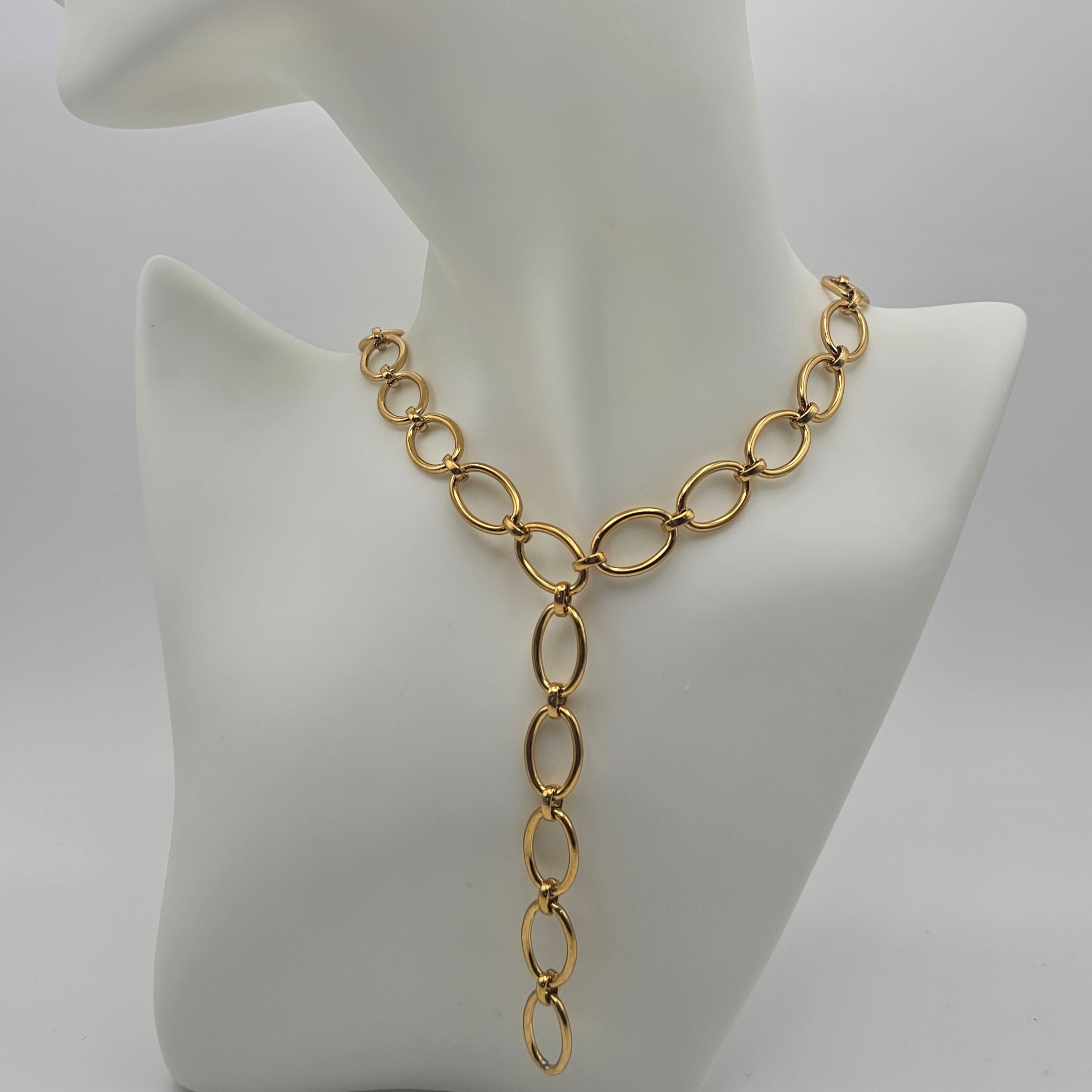 Brin Gold Chain-Link Necklace