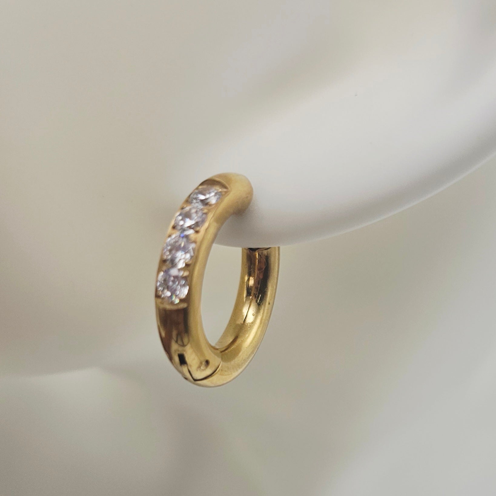 ARIA BLING HOOP EARRINGS GOLD EVERYDAY WEAR