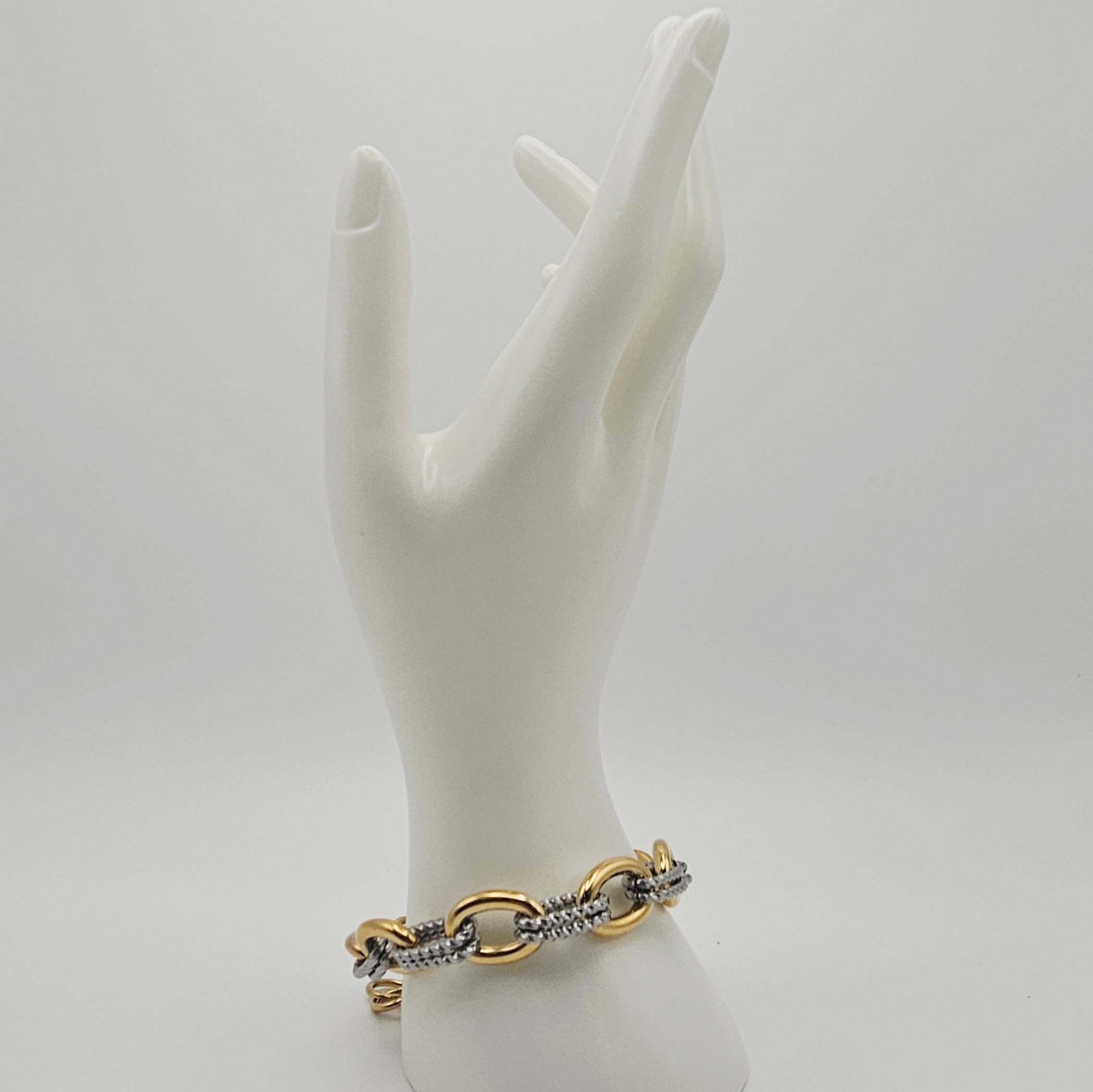 MARGO BOLD STATEMENT TWO TONED BRACELET