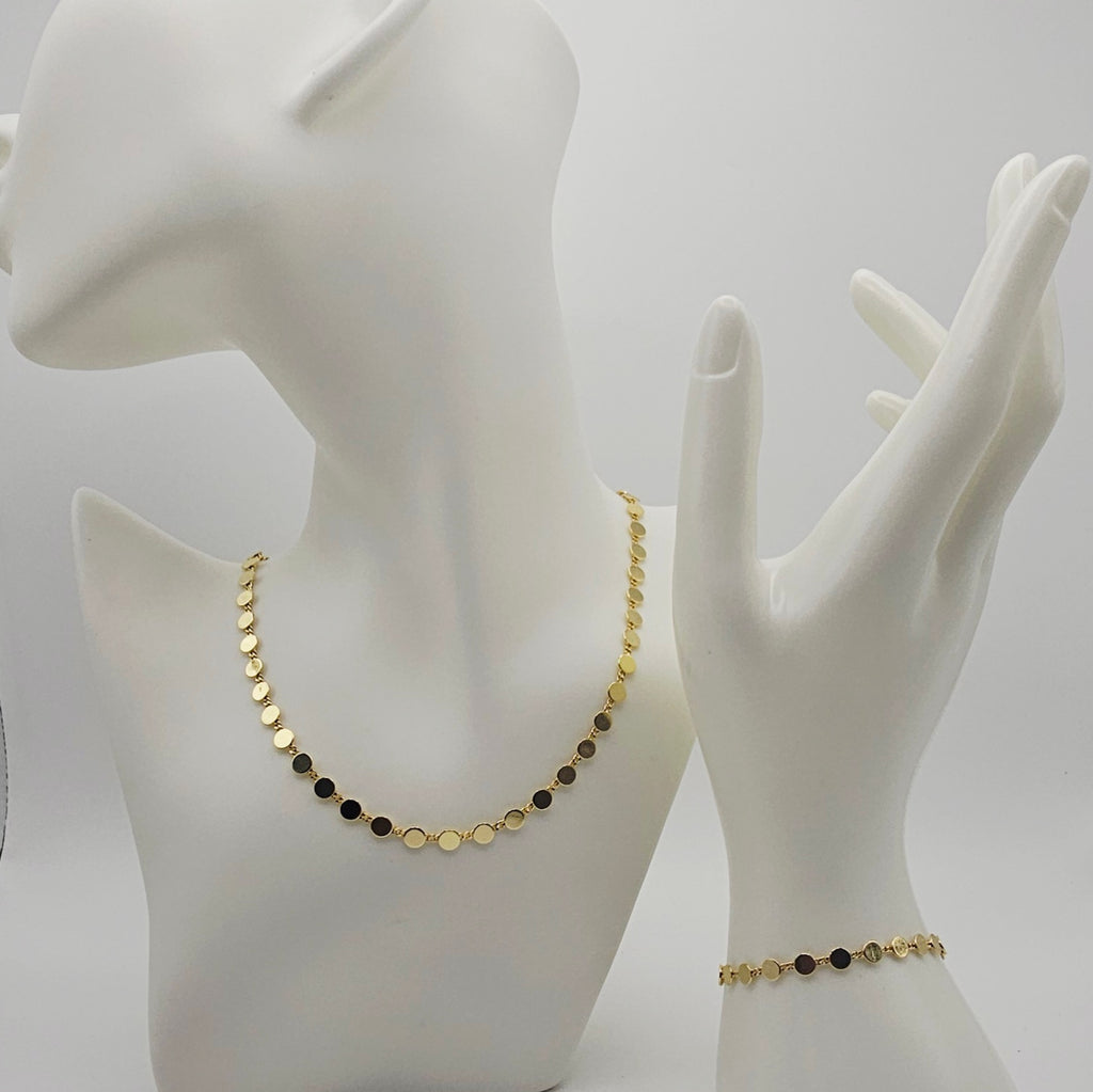 BLAKE DOT GOLD CHAIN BRACELET MAGNETIC EVERYDAY JEWELRY