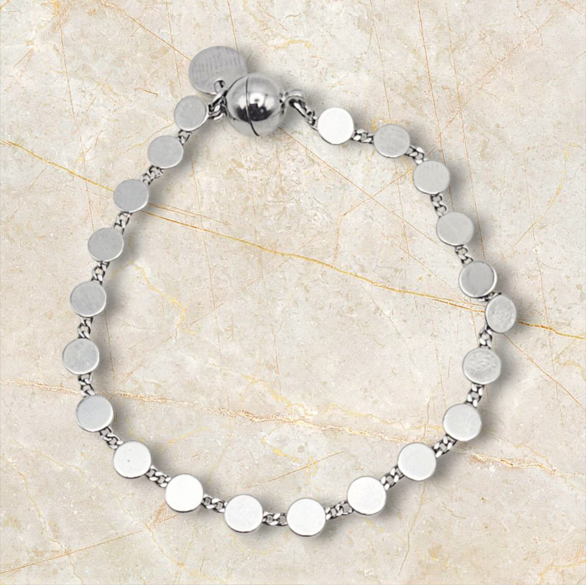 BLAKE DOT GOLD CHAIN BRACELET MAGNETIC EVERYDAY JEWELRY
