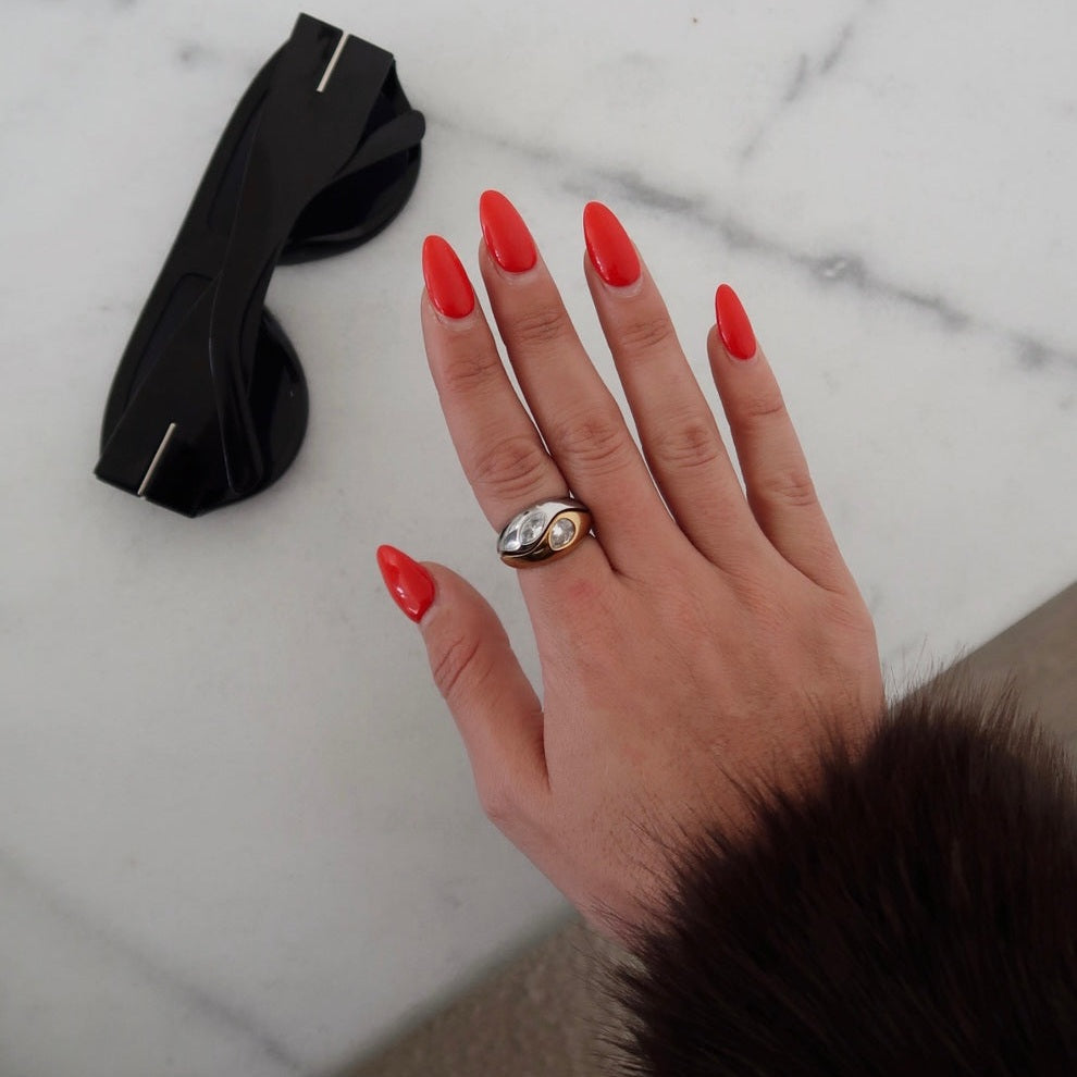 EMME TWO TONED DELICATE RING WATER RESISTANT