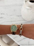 MARGO BOLD STATEMENT TWO TONED BRACELET