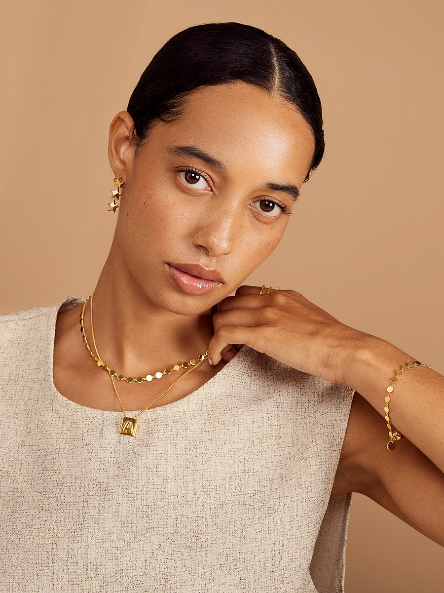 BLAKE DOT GOLD CHAIN BRACELET MAGNETIC EVERYDAY JEWELRY