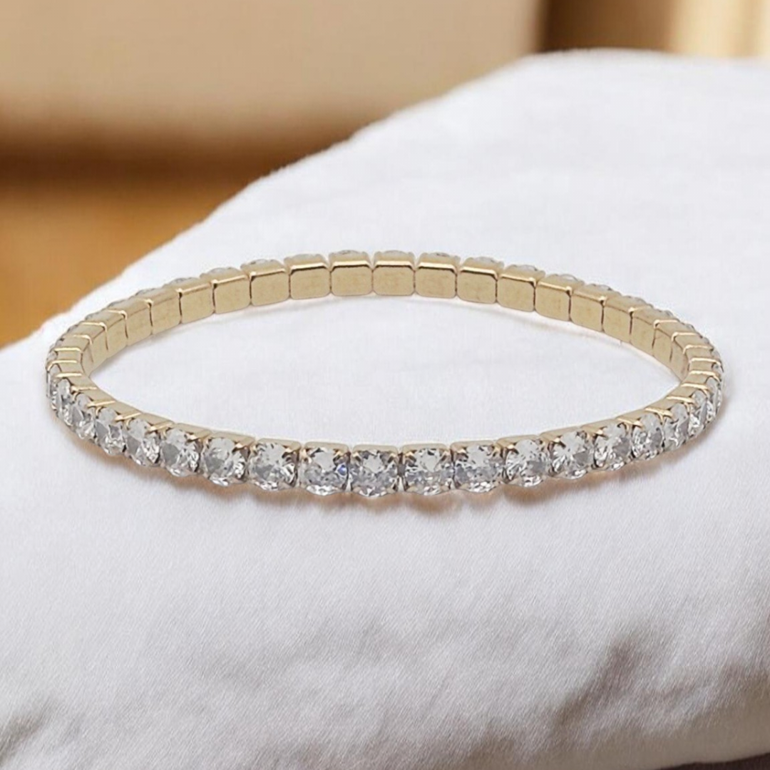 STRETCHY TENNIS BRACELET WATER RESISTANT
