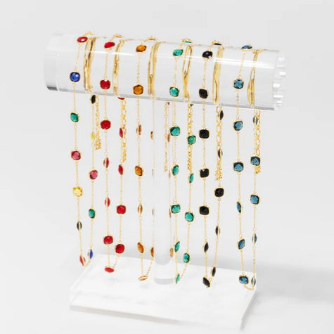 SOLARA CRYSTAL NECKLACE EVERYDAY STATEMENT JEWELRY