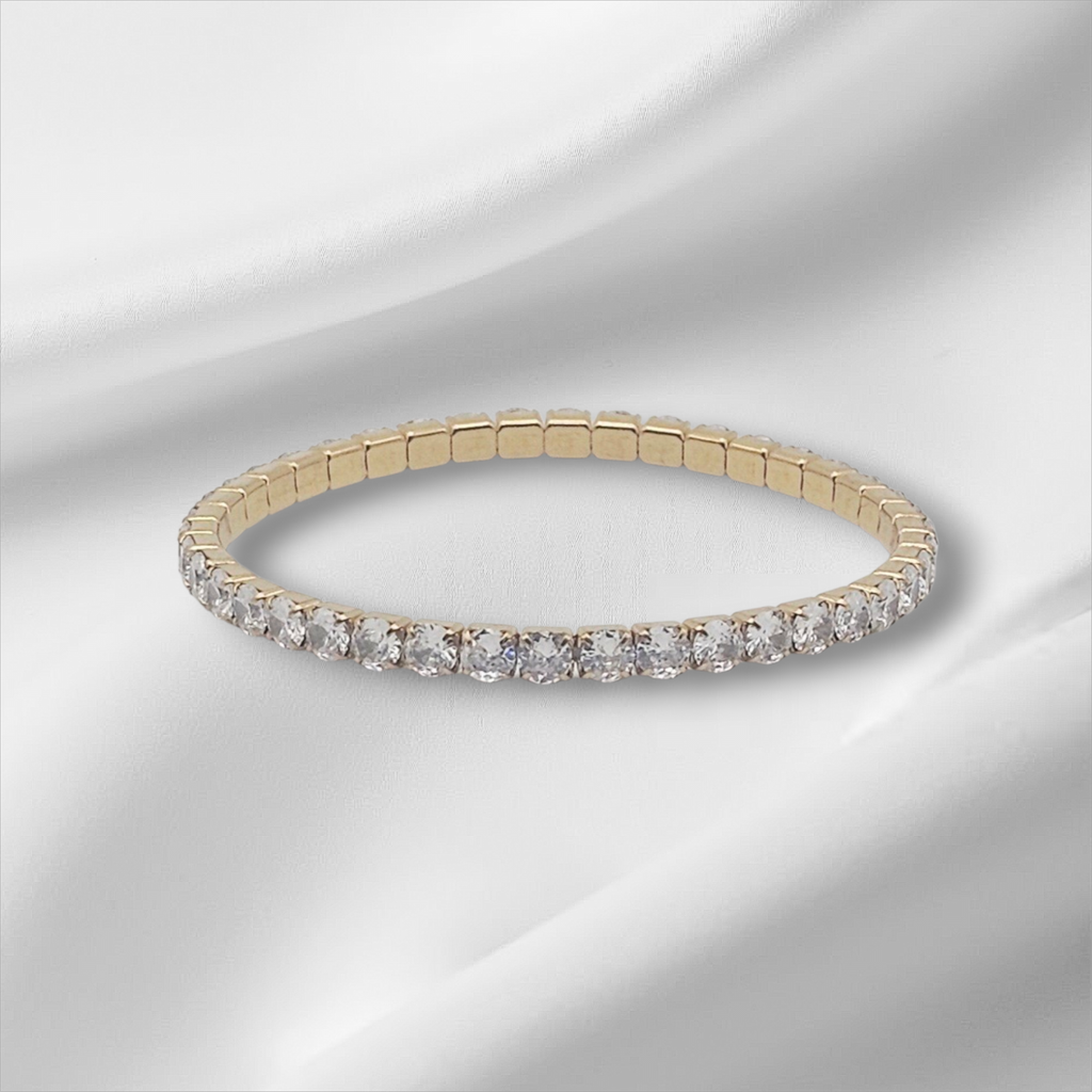 STRETCHY TENNIS BRACELET WATER RESISTANT