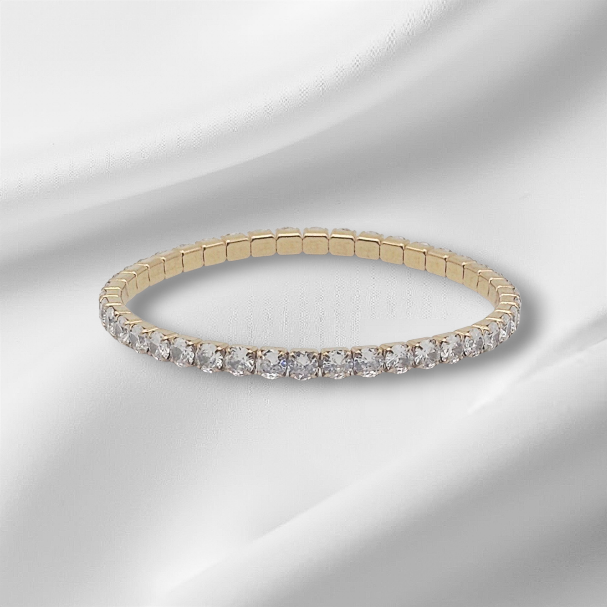 STRETCHY TENNIS BRACELET WATER RESISTANT