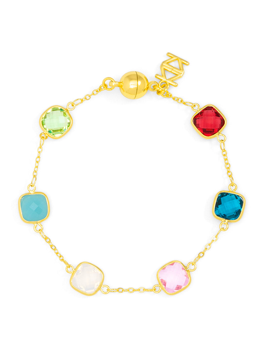 SOLARA CRYSTAL BRACELET MULTICOLOR EVERYDAY WEAR