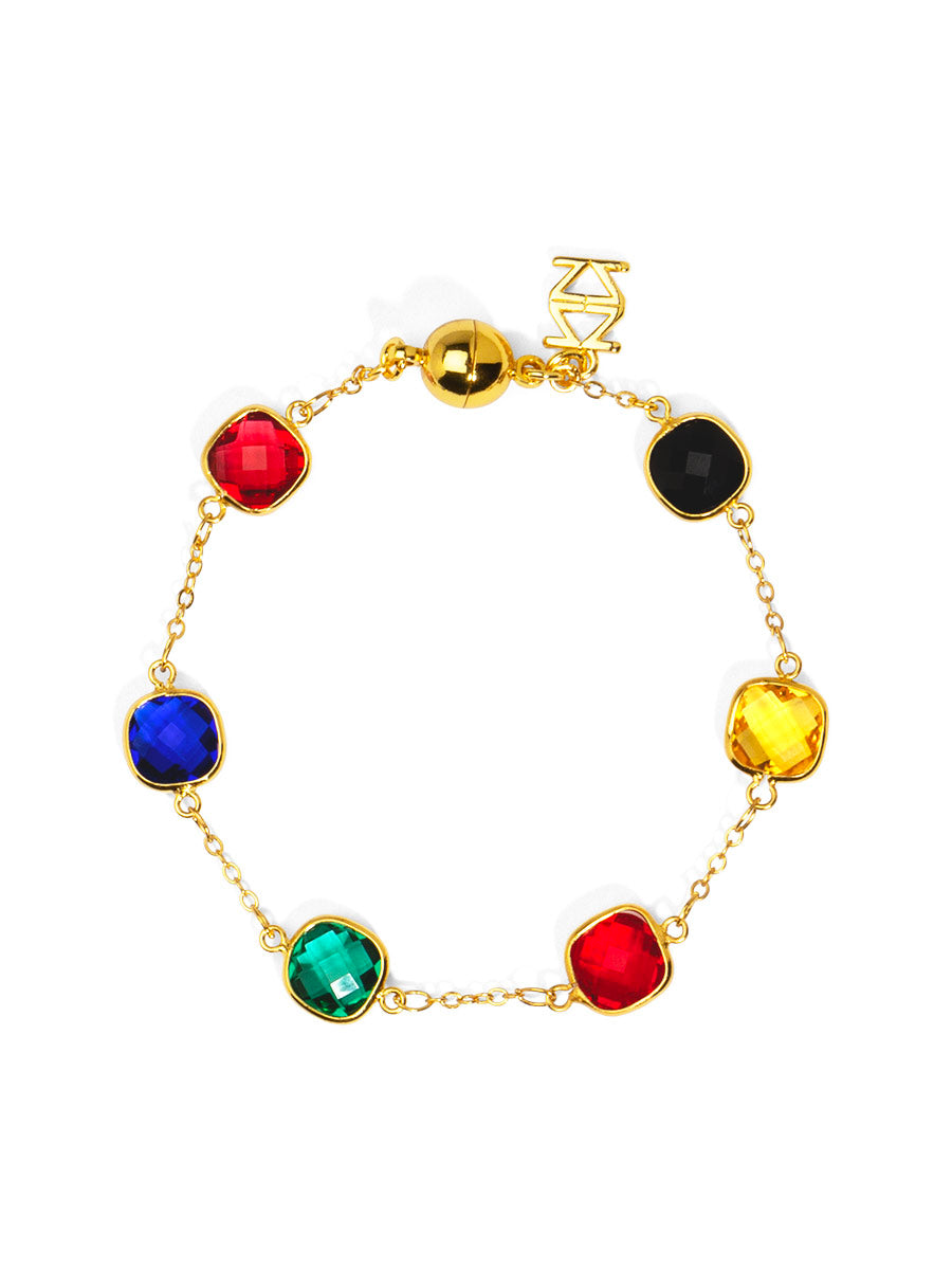 SOLARA CRYSTAL BRACELET MULTICOLOR EVERYDAY WEAR