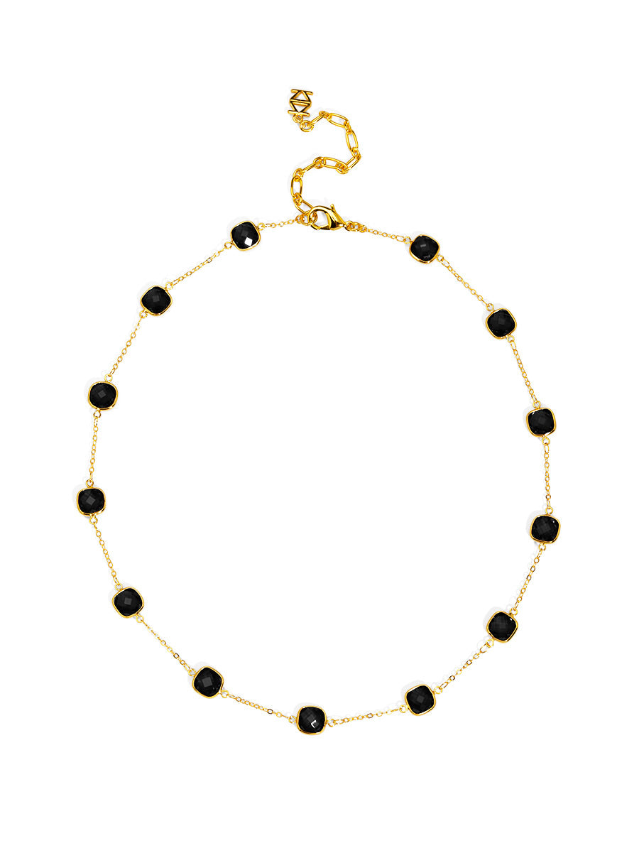 SOLARA CRYSTAL NECKLACE EVERYDAY STATEMENT JEWELRY