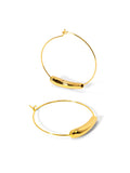 NINA SLIM BAR HOOP EARRINGS EVERYDAY STATEMENT